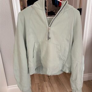 lululemon athletica Mint Green Half-Zip Hoodie